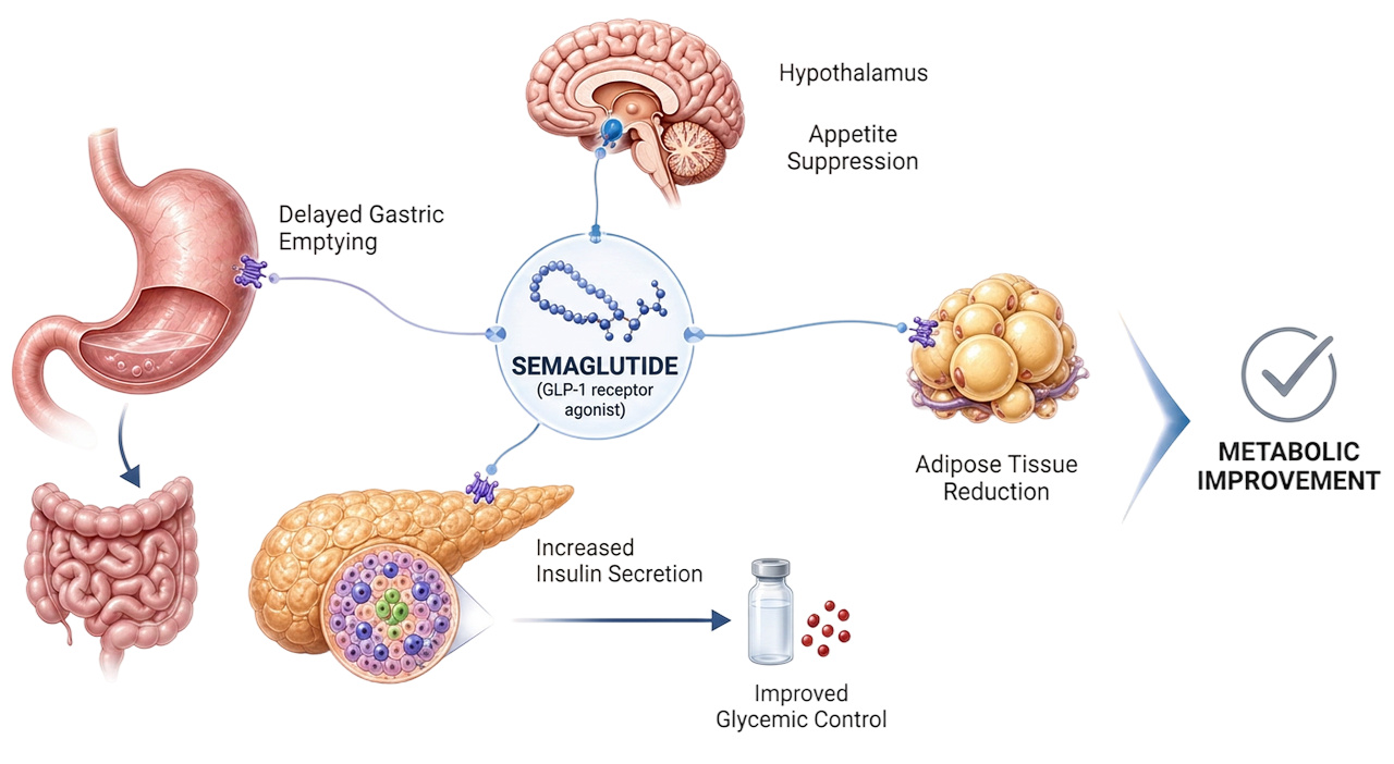 Publication-ready GLP-1 figure with anatomical detail